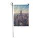 LADDKE Aerial View of Manhattan Skyline and Skyscrapers at Sunrise New York City USA Garden Flag Decorative Flag House Banner 28x40 inch