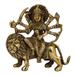 StatueStudio Durga Ma Murti Sherawali Mata Statue Ambe Maa Idol Antique Gold Finish God Statue Mata Rani Puja Vastu Showpiece Pooja Gift Item (5 X 1.8 X 5.8 Inch)