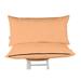 Vargottam Indoor/Outdoor Polyester Fabric Lumbar Pillow With Insert All-Weather Waterproof Decorative Throw Pillow for Patio Furniture-Set of 2 - Light Peach
