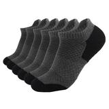 WANYNG Sock Slippers Low With Cushioning Running Socks Cut Breathable 6 Socks And Pairs Men Ankle Women Socks Sports Socks Dark Grey