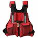 Adult Fishing Life Jacket Kayak Life Vest Sailing Swimming Buoyancy Aid Waistcoat with Multi-Pockets and Reflective Stripe