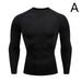 Men s Sports Tight Long Sleeve Fitness Clothes Quick Dry Stretch Running T-Shirt Compression Basketball Riding Fitness Sports Training Clothes X2U4