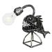 YUEHAO Desktop Ornament Sharks Night Light Rustic Style Fish Statue Lighting Desk Lamp Floor-to-ceiling USB Interface A