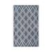 Diamond Lattice Indoor/ Outdoor Area Rug 3 5 x 5 5 Grey