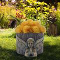 Dream Lifestyle Praying Angel Bust Garden Statue Planters Angel Wing Planters Pots with Hands Clasped for Patio Lawn Yard Art Cemetery Grave Decoration