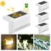 Solar Light Solar Deck Lights Outdoor 4 Pack Solar Step Lights Waterproof Led Solar Lights For Outdoor Stairs Step Fence Yard And Patio