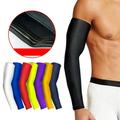 Opolski Men Arm Sleeves Protective Lycra Anti-UV Breathable Unisex Arm Wrap Guard Sleeve for Cycling Outdoor Acticities