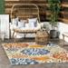 nuLOOM Monique Floral Indoor/Outdoor Area Rug 4 x 6 Blue