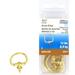 National Hardware N259-820 Round Screw Rings 1-1/8 Inch Bright Brass Die Cast 3 Pack Each