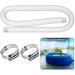 Swimming Pool Replacement Hose 1.25 Diameter Replacement Hose for Above Ground Pools Easy to Install Pool Filter Replacement Hose Compatible with filter Pump 330 GPH 530 GPH 1000 GPH