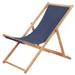 vidaXL Beach Sling Patio Chair Folding Deck Chair Fabric and Wooden Frame