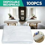 KongLyle 100Pcs Disposable Bed Couch Pad Cover Plastic Massage Spa Salon Table Sheet 90*180Cm