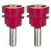 Freud Genuine 1-1/2 (Dia.) Reversible Glue Joint Router Bit With 1/2 Shank 2-Pack # 99-031-2PK