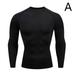 Men s Sports Tight Long Sleeve Fitness Clothes Quick Dry Stretch Running T-Shirt Compression Basketball Riding Fitness Sports Training Clothes H1G0