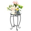 OverPatio 14 Round Mosaic Side Table End Table Plant Stand Decor