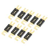 9pcs 275A Gold Tone Plated ANL Fuse Universal Fit for Inverter Car Vehicle Truck Audio