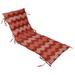 Vargottam Printed Rocking Chair Sofa Cushion With TiesChaise Recliner Quilted Thick Padded Seat Cushions Recliner Garden Outdoor Terrace Bench Cushion 74 X 23 inches-Red