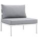 Modern Contemporary Urban Design Outdoor Patio Balcony Lounge Chair Grey White Gray Rattan