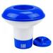 Swimming Pool Blue and White Floating Chlorine Tablet Dispenser