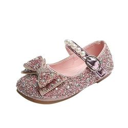 Baby Boys Girls Sandals Shoes Fashion Autumn Girls Casual Shoes Rhinestone Sequin Bow Buckle Dress Shoes Dance Shoes