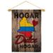 Country Colombia Hogar Dulce Garden Flag Set Nationality 13 X18.5 Double-Sided Yard Banner