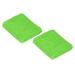 Uxcell 8x8cm Sport Wrist Bands Terry Absorbent Athletic Sweatband Green 2 Pack