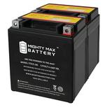 YTX7L-BS 12V 6Ah Replacement Battery for BikeMaster HTX7L-FA - 2 Pack