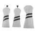 3pcs Golf Headcover 3 5 Driver Cover Protector with No. Tag White