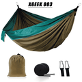 XGEEK Hammock Single Double Camping Lightweight Portable Hammock for Outdoor Hiking Travel Backpacking - Nylon Hammock Swing - Support 400lbs Suitable for Traveling Beach Backyard Courtyard Hiking