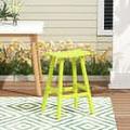 GARDEN 29 Inches Adirondack Plastic Outdoor Bar Stools for Patio Lime