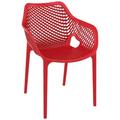 XL Outdoor Dining Arm Chair Red