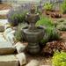 Villacera 2-Tier Outdoor Lion Head Water Fountain