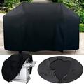 Willstar BBQ Grill Cover Black BBQ Cover Waterproof Barbeque Grill Cover Dustproof Rain Snow Breathable Protector Extra Large 190 * 71 * 117 CM