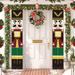 Christmas Nutcracker Banner Decorations Outdoor Xmas Decor Life Size Soldier Model Nutcracker Banners for Front Door Porch Garden Indoor Holiday Kids Party 600D Oxford Fabric (Nutcracker)