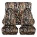 T439-Designcovers Compatible with 1997-2002 Jeep Wrangler TJ Camo Seat Covers:Woods Camouflage - Full Set Front&Rear