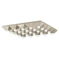 25 Light Flush Mount-4.5 inches Tall and 30.25 inches Wide-Silver Leaf Finish Bailey Street Home 72-Bel-4637835