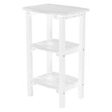 WILDRIDGE Classic Adirondack Side Table with Shelves