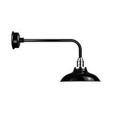 Cocoweb 10 Peony LED Barn Light with Traditional Arm in Black