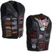 Maxam Buffalo Leather Motorcycle Vests for Men - Large