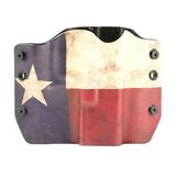 Outlaw Holsters: Texas Flag OWB Kydex Gun Holster for Taurus 24/7 Gen 2 Right Handed.