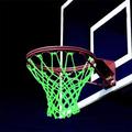 PhoneSoap Outdoor Rim Nylon Net Glowing Net Basketball in Dark Basketball Sports Accessories Green