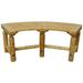 Leigh Country TX 95117 Aspen Series Curved Wood Outdoor Bench - Natural