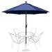 EliteShade 9Ft Market Umbrella Patio Outdoor Table Umbrella with Ventilation and 5 Years Non-Fading Guaranteeï¼ŒDark Blue