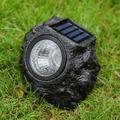 Solar Garden Rock Lights Outdoor 2 Pack 4 LED Waterproof Solar Powered Rock Lightï¼Œ Outdoor Landscaping Spotlights for Indoor and Outdoor Decoration