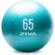 ZIVA Anti Burst Core Fitness Exercise Ball - Professional Grade Slip Resistant Yoga Ball for Stability Balance - Includes Hand Pump Multiple Sizes Available - 65 cm Turquoise