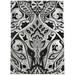 MAHAL BLACK AND WHITE Outdoor Rug By Kavka Designs