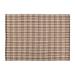 Better Trends Ascot Collection Indoor/Outdoor Checkerboard Area Rug Chocolate