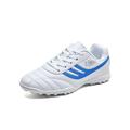 Tenmix Girls & Boys Basketball Non Slip Athletic Shoe Mens Lace Up Soccer Cleats Children Sport Sneakers White Broken 8.5