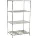 Nexelon Wire Shelving Starter Unit - 1 Dunnage Shelf - 60 W x 18 D x 63 H