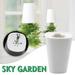 PhoneSoap Indoor Sky Upside Down Recycled Hanging Planter Pot Upside Down Sky Planting Pot White